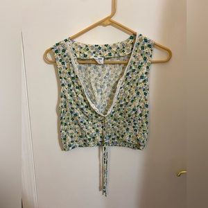 Cotton On Flower Blouse/ Tank Top (size M)
